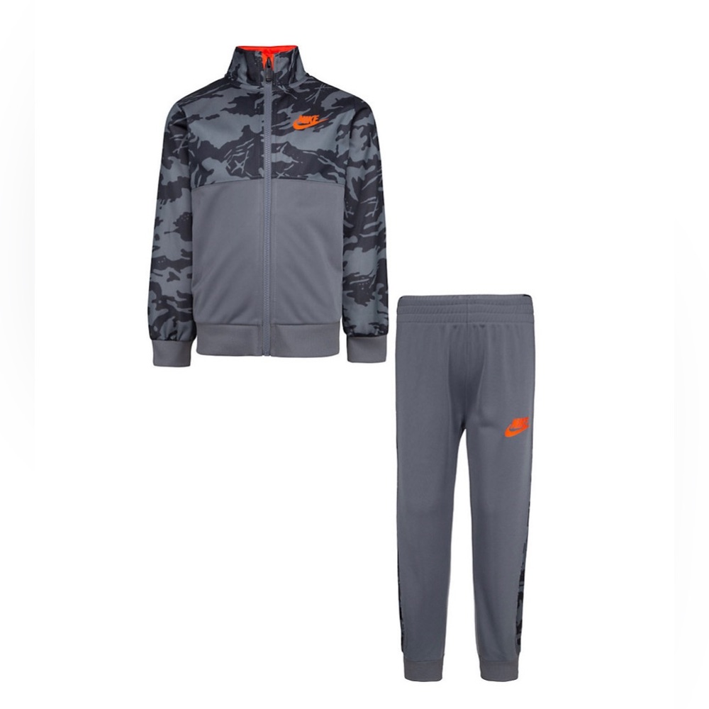 Boys Nike Sportswear Club Camo Tricot Jacket & Jogger Pants Set. Toddler outfit
